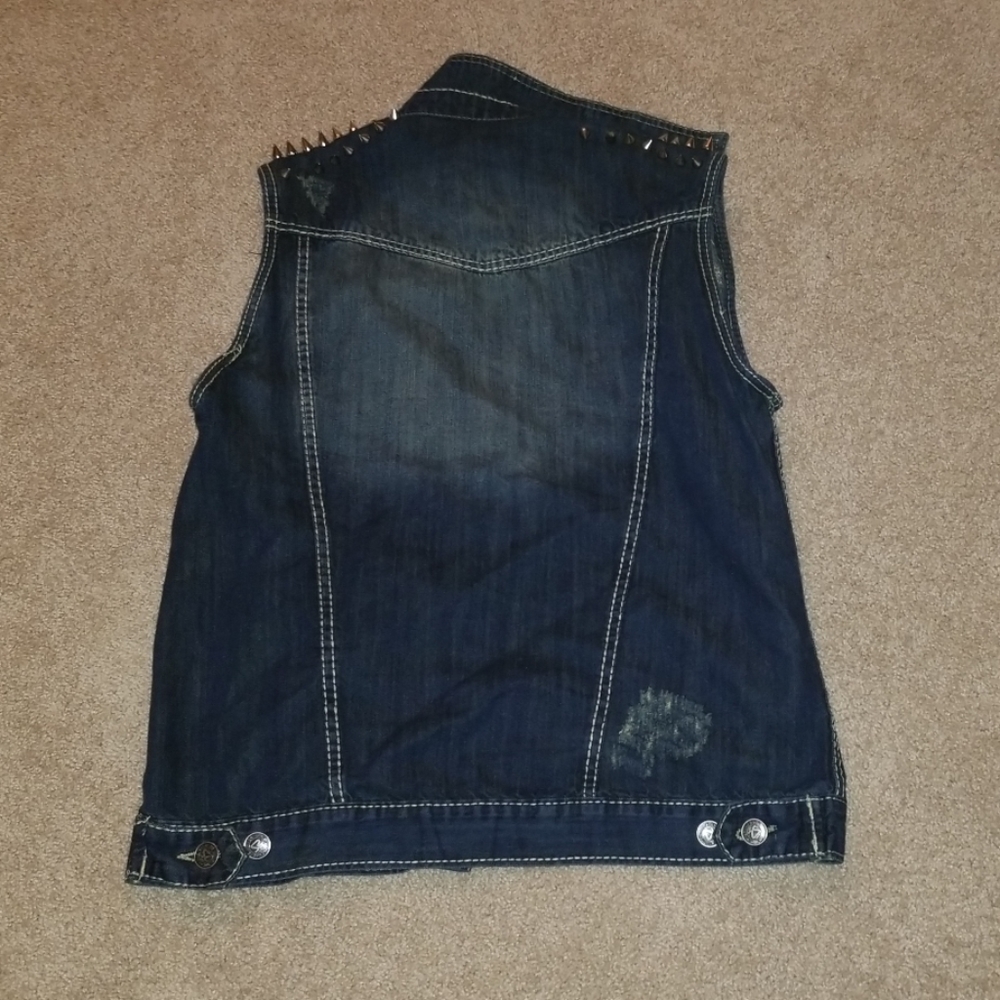 Smoke Rior Jean Vest - Picture 2 of 4